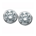 Diamond Stud Earrings in 14K White Gold (0.10 CT. T.W.)